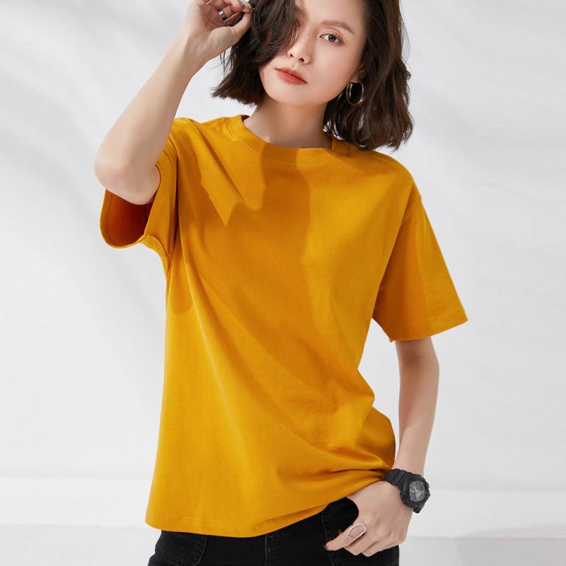 Summer Oversized T Shirts for Women Men Solid Color Tees Casual Female Korean Streetwear Basic Solid Young Cool Tops