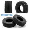 RC Crawler Rubber Tires RC Car Tires 4pcs Replacement for 1/14 Tamiya Tractor