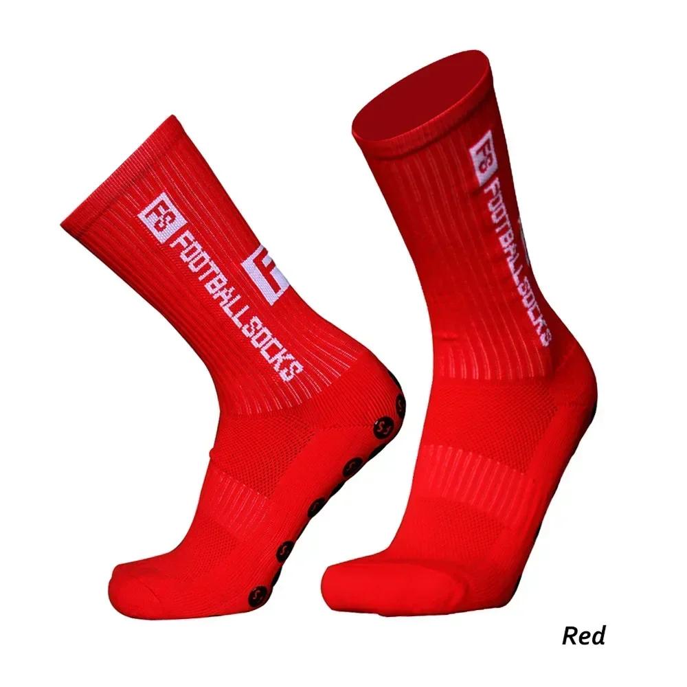 1Pair Football Socks Soccer Non-slip Crew Socks Outdoor American Football Breathable Silicone Athletic Socks Men Women