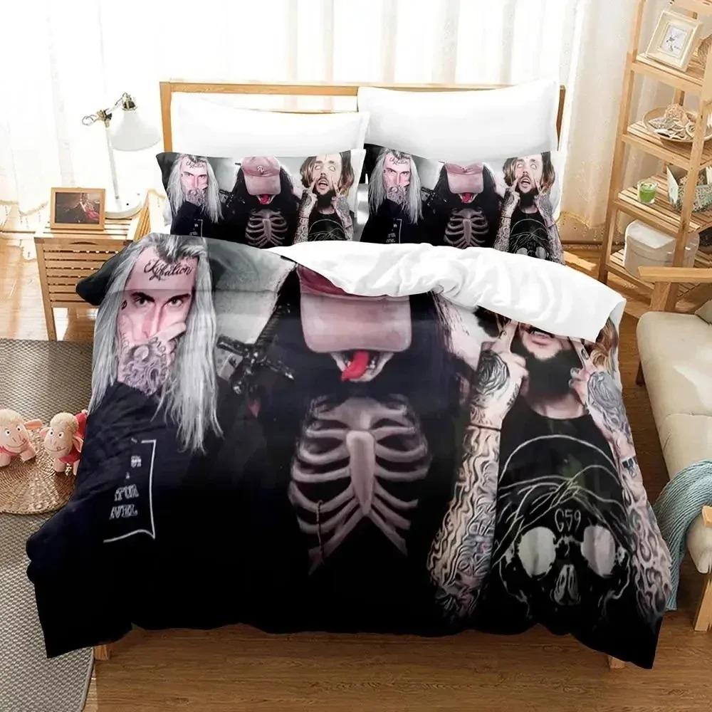 3D-принт Ghostemane Singer Комплект постельного белья Пододеяльник Постельный комплект Одеяло Чехол Наволочка Одеяло King Queen Size Постельное белье для мальчиков и взрослых