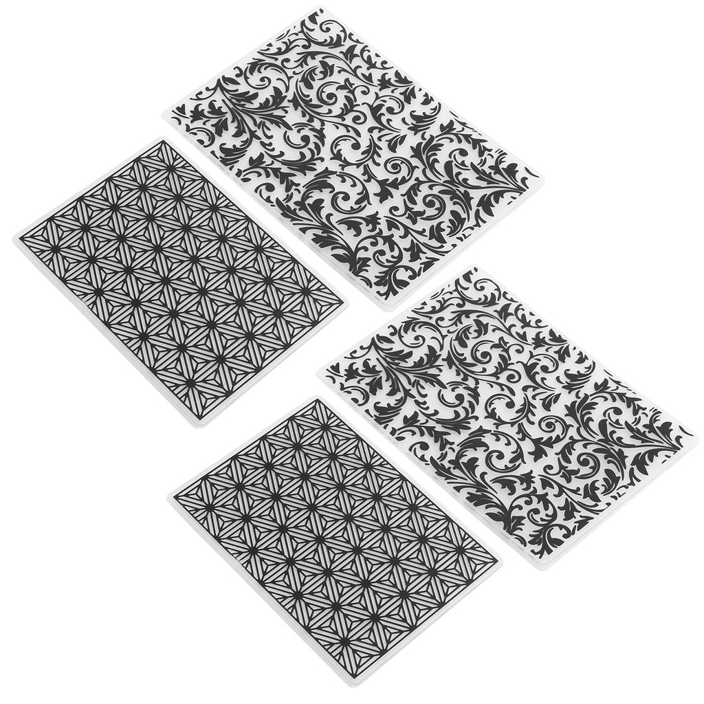 4 шт. Пластиковые папки для тиснения Шаблоны для изготовления открыток Инструменты для скрапбукинга