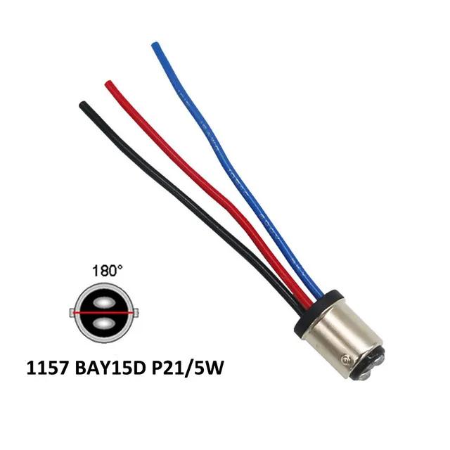 2 шт. BAU15S 1156 BAY15D 1157 Штекерный адаптер Жгут проводов для заднего фонаря Фары Сигнала Модификации Разъем цоколя светодиодной фары