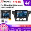 Android 13 Автомобильное радио для Mitsubishi Outlander 1 2002-2008 Мультимедийный видеоплеер GPS-навигация Carplay Разделенный экран Нет 2Din