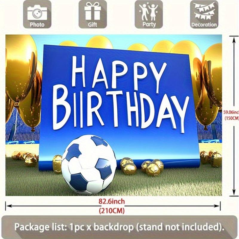 Party Backdrop Soccer Ball Decorating Indoors Outdoors Photo Booth Background Front Door Decor