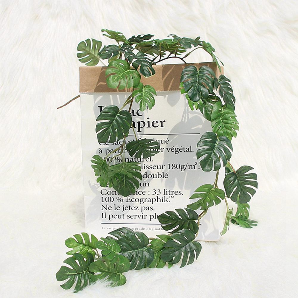 Балконный цветочный искусственный цветок для свадебного домашнего декора искусственное растение подвесная ротанговая лиана с листьями черепахи