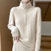 Женский кашемировый свитер Qinghe cashmere 30% кашемир 70% шерсть Женский осенне-зимний толстый кашемировый свитер мягкий и теплый