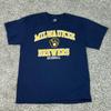 Мужская футболка Milwaukee Brewers, размер L, синяя, с логотипом MLB, спортивная, для взрослых