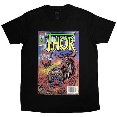 Thor Футболка унисекс с обложкой комиксов для взрослых «Живая легенда»