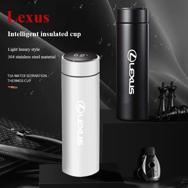SFSE5 Car Emblem Thermal Mug 304 Stainless Steel Coffee Cup For Lexus GS IS LS500h ES260 ES300h RX350h NX260 UX260 LM LC RZ450e TX RC