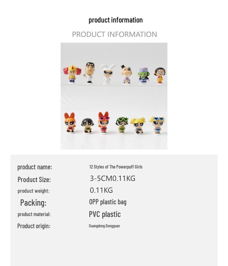 Powerpuff Girls Series 2026 Mini Beans Trendy Play Figures – Cute Collectible Ornaments