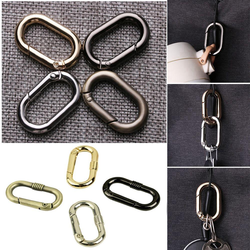 Походные карабины-защелки, пружинные овальные кольца, пряжки для ремней сумок, зажимы для сумок, уличный карабин