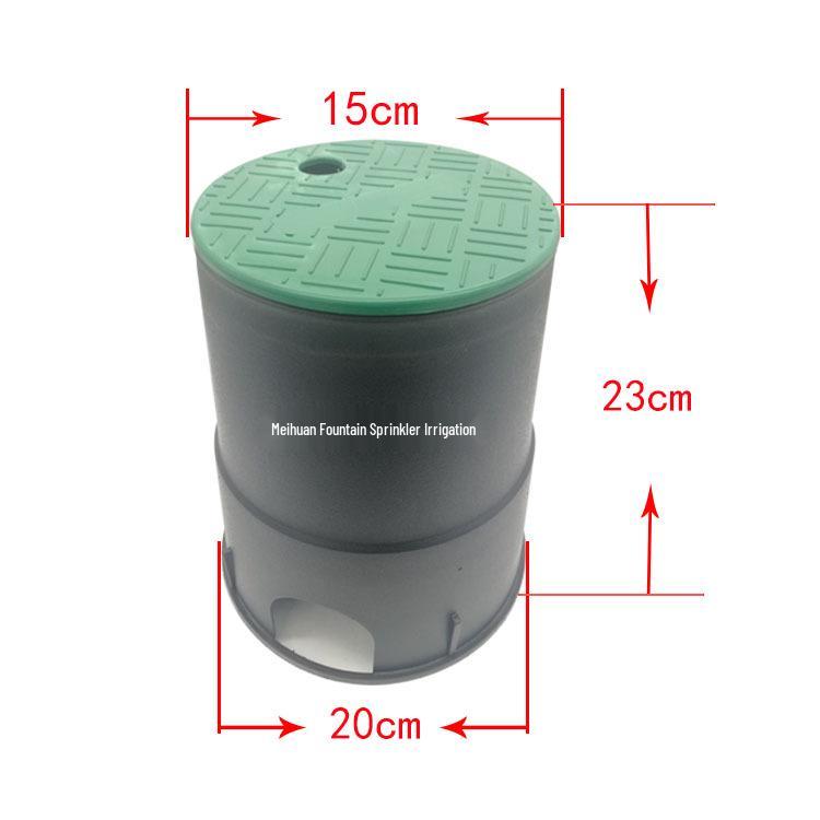 In-ground Sprinkler Valve Box with Cover for Lawn Water Outlet and Sprinkler Head Protection