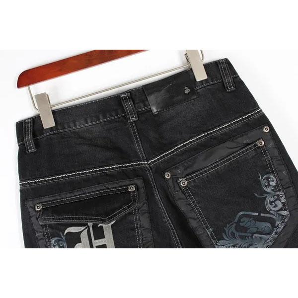 Мужская мода свободные длинные брюки хип-хоп джинсовые брюки уличный стиль брюки плюс размер 30-46