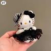 Winter Plush HelloKitty Keychain Scarf Kitty Dress Up Girl Birthday Gift Angel Shaped Kitty Cat Pendant Car Decoration Xmas Gift