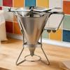 Кондитерский Funnel Dispenser из нержавеющей стали с прецизионными насадками для шоколада, соусов, теста и кондитерских изделий