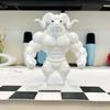 Забавная 3D-печатная статуэтка мускульного козла, сильная фигурка барана, настольное украшение, креативное домашнее украшение