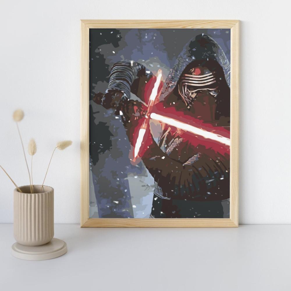 Painting By Numbers Pictures To Paint - Kylo Renn Star Wars 40X50