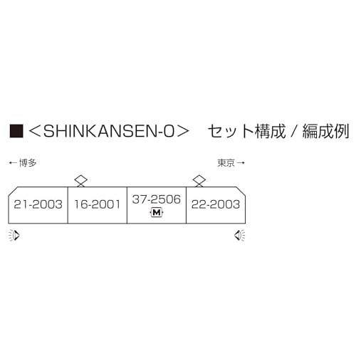 KATO N Масштаб SHINKANSEN-0 Набор из 4 вагонов, Модель поезда, 10-044