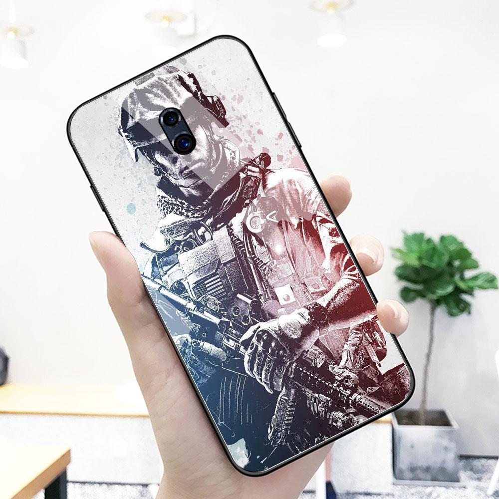 Для Oppo R9s plus чехол со стеклянной задней панелью чехол с изображением солдата аниме для Oppo R9 R9S R11 R11S Plus R17 R15 F9 Pro Find X A7X Reno