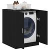 Washing Machine Cabinet Black Oak Effect Particleboard