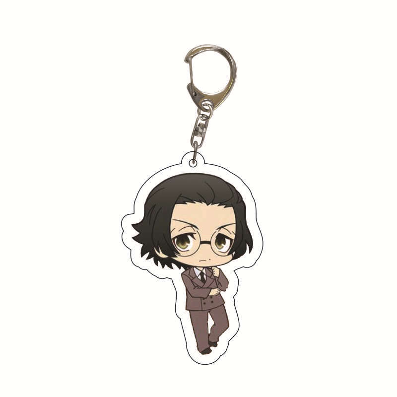 Мультяшный Накадзима Ацуси Дадзай Осаму Bungo Stray Dogs Акриловый Брелок Подвеска на Студенческую Сумку Анимационные Периферийные Устройства Подарки