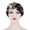 Women Floral Braid India Hat Muslim Ruffle  Chemo  Turban Wrap Cap