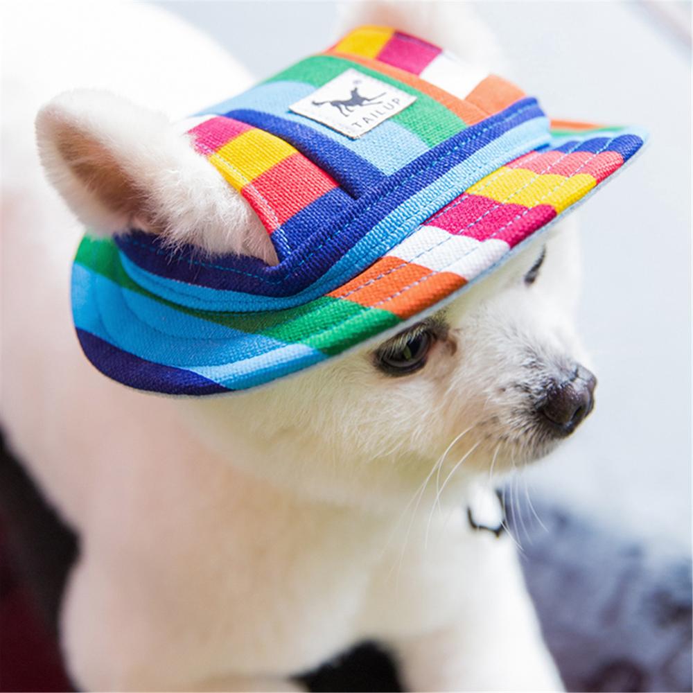Headdress Ornaments Pet Product Puppy Outdoor Dog Cap Visor Hat Pet Canvas Cap