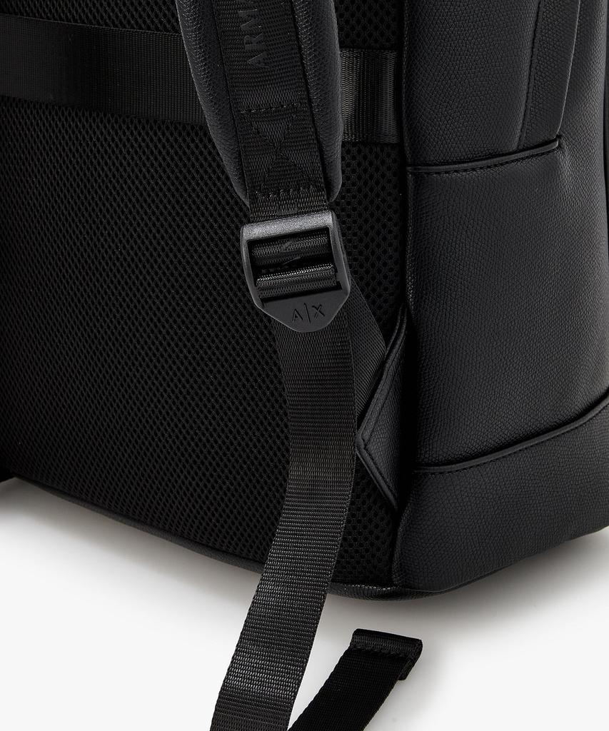 Armani Exchange Men'S Buckle Pocket Round Backpack _Black_A416170003