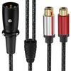 Аудио кабель-разветвитель 2RCA Male на 3Pin Female (небалансный) 3Pin на двойной 2RCA Male Patch Cord Микрофонный кабель