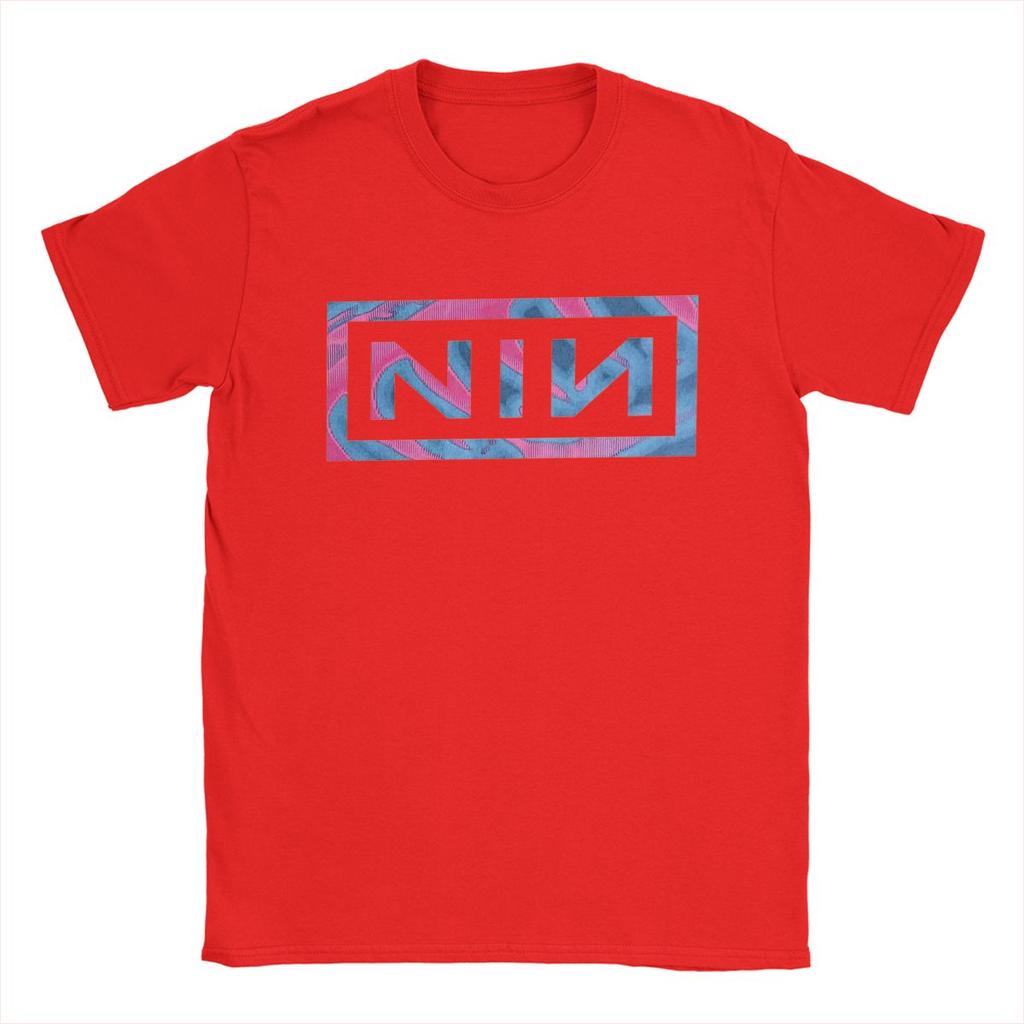 Nine Inch Nails NIN Men T Shirt Funny Tee Shirt Short Sleeve Round Collar T-Shirt Pure Cotton Gift Idea Clothes