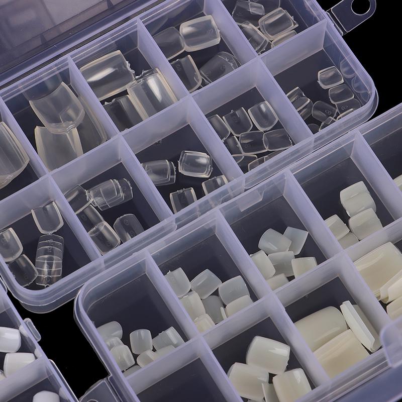 100 шт. Акриловые накладные ногти на ногах, накладные ногти, искусственный маникюр, украшение для ногтей