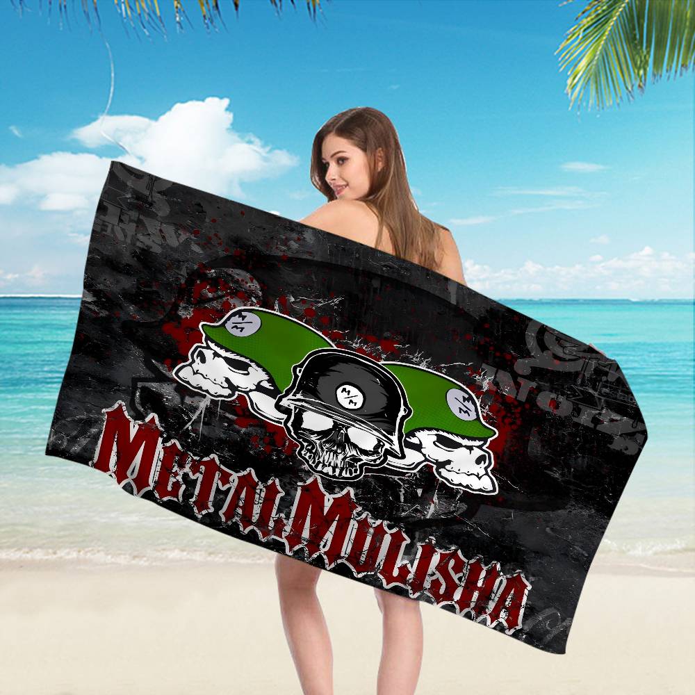 M-Metal M-Mulisha Микрофибра С принтом Пляжное полотенце Горный туризм Йога Пляж Плавание Бег Впитывающее Мягкое полотенце