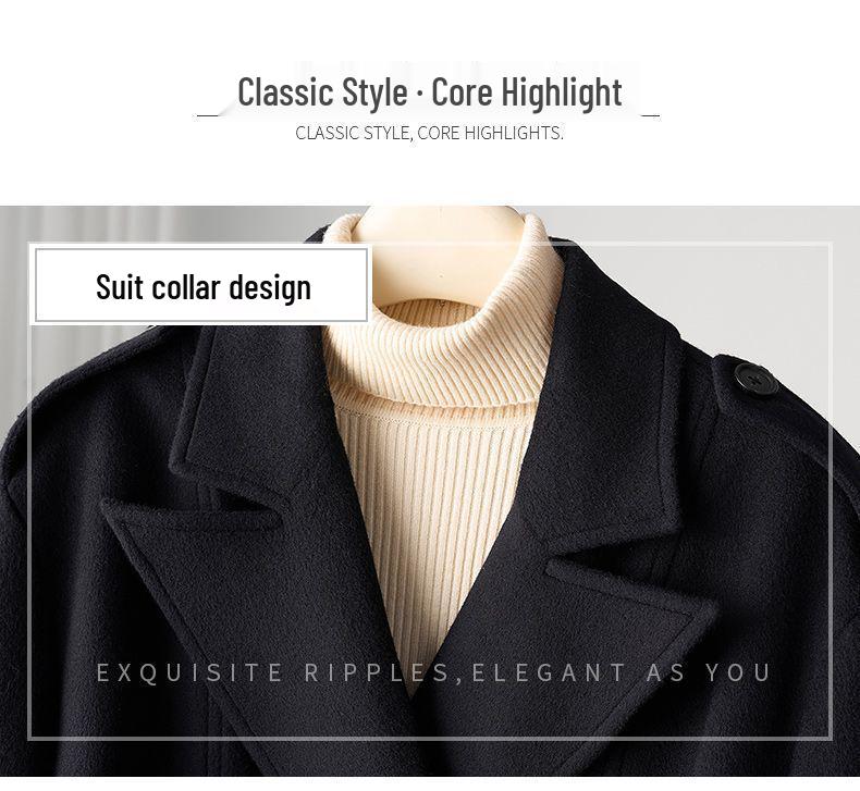 Унисекс кашемировое шерстяное пальто Осень/Зима 2025 - Business Casual