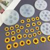 Sunflower Daisy Silicone Mold Fondant Cake Border Decorating Tool DIY Chocolate Gumpaste Resin Clay Mold Baking Tool