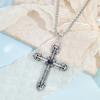 Cross Necklace Retro Trend Versatile Personality Men'S Long Sweater Chain