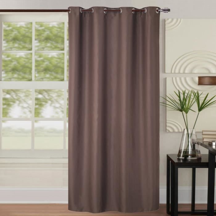 Шторы Блэкаут - 140x260см - Серый - Люверсы - Полиэстер