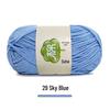 Набор пряжи из 5 нитей combed milk cotton для ручного вязания шарфов, средней толщины, материал для вязания пледов своими руками, вязания крючком.
