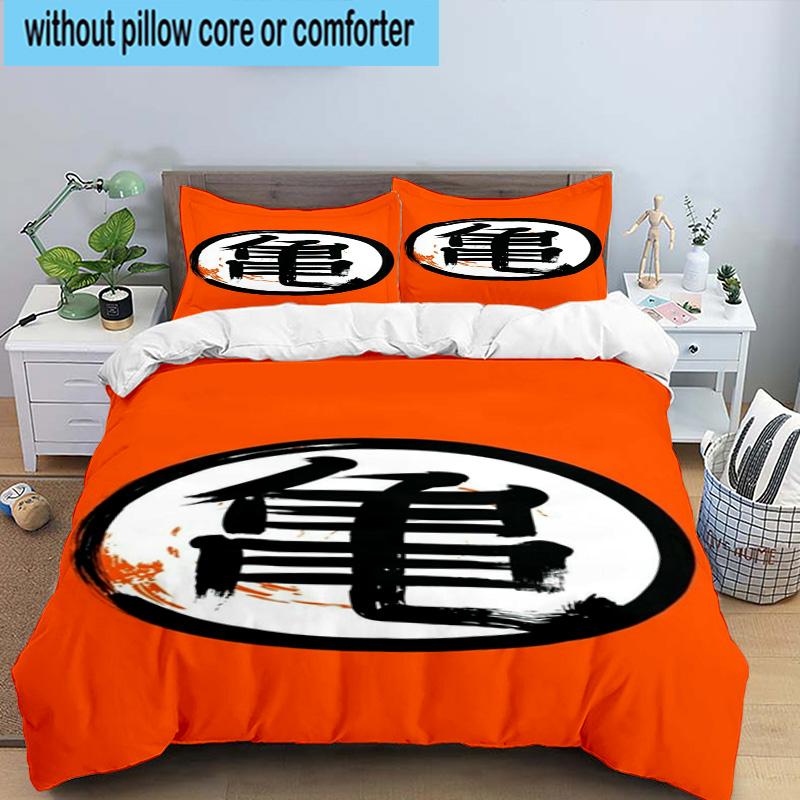 3PCS Goku Anime 3pcs Bedding,Including 3PCS Duvet Cover And 2pcs Pillowcases Perfect for Christmas,Ideal for Bedroom, Dormitory