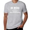 Je Bois Toujours Avec Modération T-Shirt Shirts Graphic Tees Kawaii Clothes Korean Fashion Sweat Men's Clothing