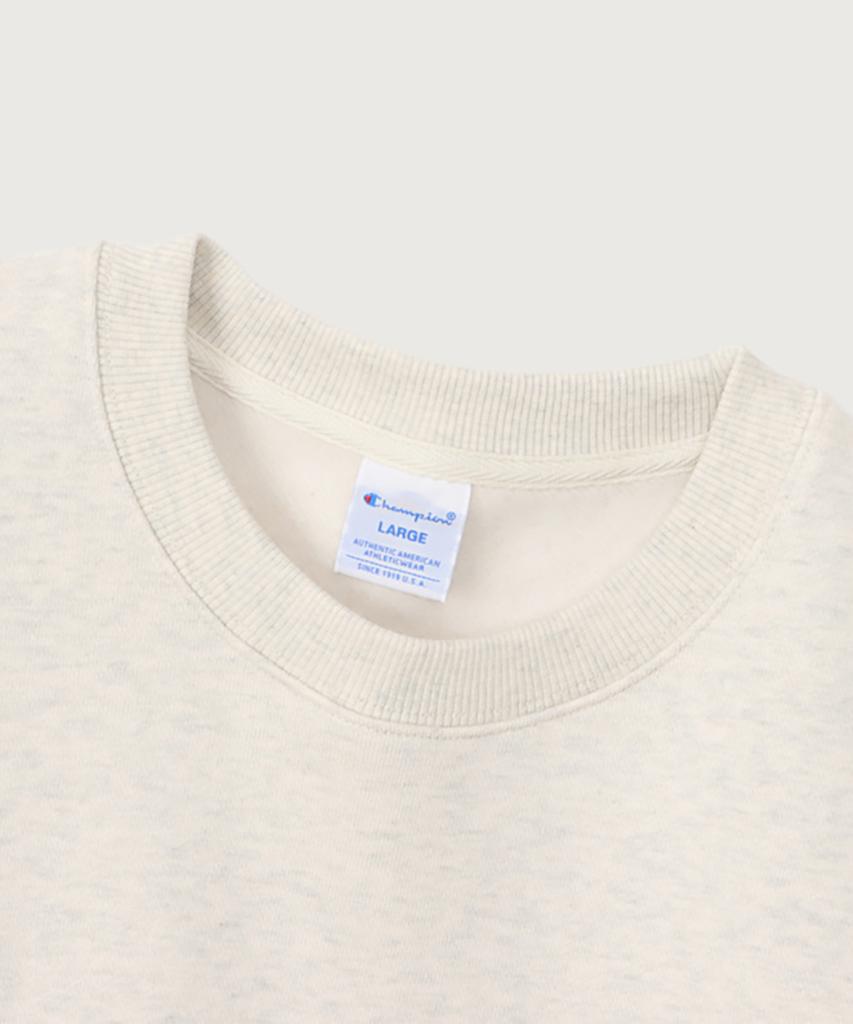 Champion Свитшот оверсайз с тегом и логотипом C, цвет овсяный