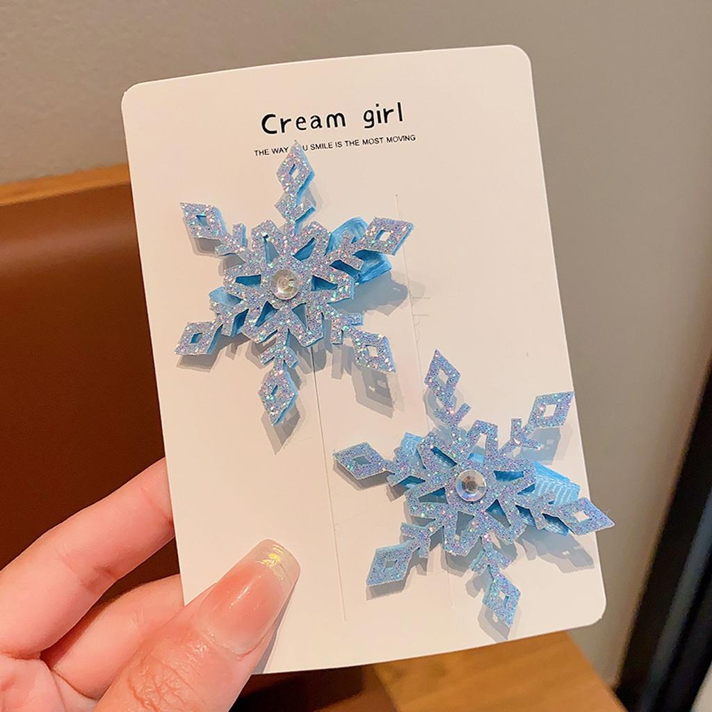 Открытка для волос Snow Snow, новая детская заколка для волос, аксессуары для волос принцессы Эльзы, боковая заколка для девочек, заколка для маленькой девочки