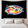wrestling Print Tapestry, Backdrop, Easy Setup, Ideal for Bedroom, Office & Living Room, with Aesthetic Wall Hanging Decor.