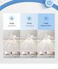 Silent Stepless Dimming Ceiling Fan Light with Remote Control, Strong Wind, E27 Base Bulb.