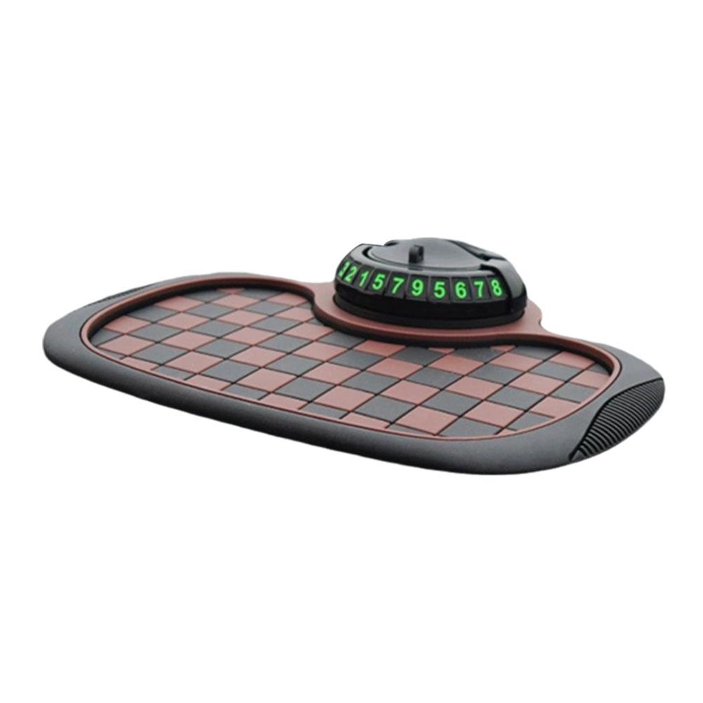 Многофункциональная противоскользящая накладка для центральной консоли, держатели для парковочных номеров, адсорбент, пластина, телефон O9V3