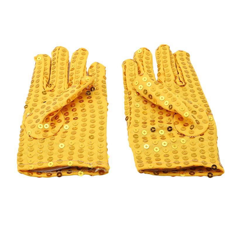 1 Pair Child Sequin Show Jazz Gloves Dance Glitter Rave Costume Party Halloween Dance