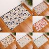 Household Printed Carpet Flannel Non-slip Door Mat Bedroom Carpet Oil-proof Kitchen Mat
