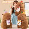 Fruit Tea Milk Cup Capybara Plush Toy Dolls Room Decoration Grape Carrot Cherry