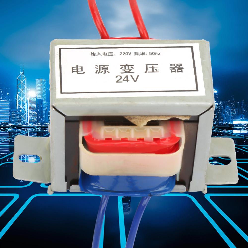 AC 220V Single Power Transformer AC 24V Output Voltage 50Hz Electronic Transformer Fire Retardance Nylon Core Full Copper Wire