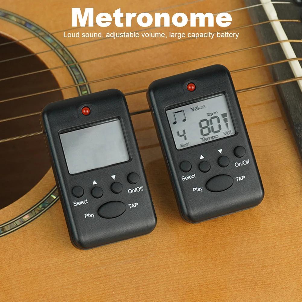 Digital LCD Electronic Metronome Clip On for Piano Guitar Flute Drum Electronic Metronome Mini Metronome Digital Metronome
