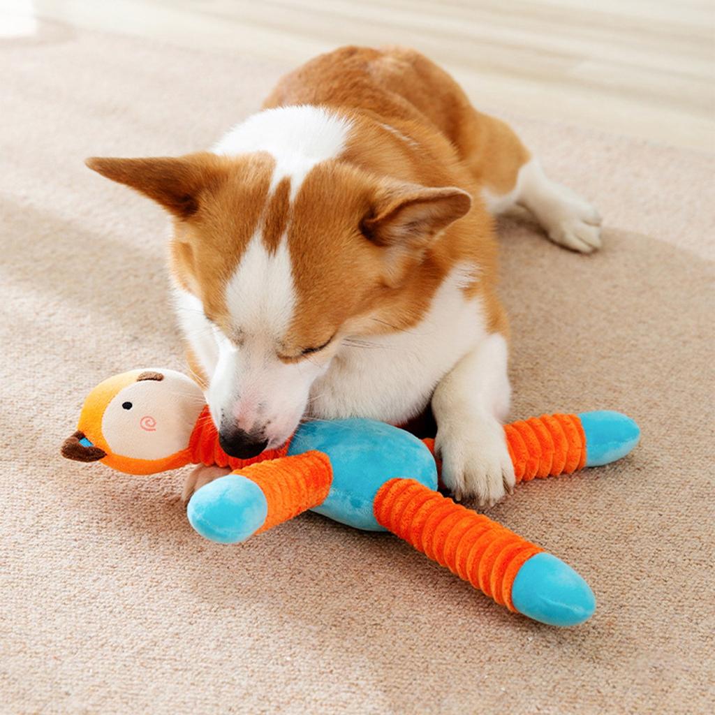 Новая игрушка для собак, плюшевый звук для жевания, пищалка, скрипучие звуки скрежета зубов, интерактивная обучающая игрушка для щенков